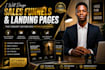 design a high converting landing page and sales funnel