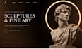 design redesign squarespace art sculptural website fine art website art studio