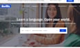 design wix language school website esl iesson translation services website