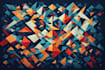 create abstract geometric digital art