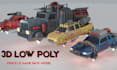 create low poly game ready vehicle for unity unreal engine game assets