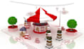 optimize 3d popup store,retail posm,exihibition stand design,summer theme render