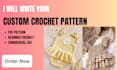 create custom crochet pattern PDF for your etsy store