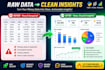 do data analysis, cleaning and visualization using python pandas