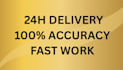 do professional data entry in excel with 24h delivery
