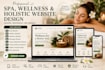 design holistic spa website, wellness massage spa website