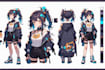 design your character, vtuber, reference sheet, turnaround