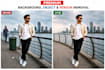 remove background, object and  person professionally