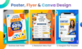 create logo design, poster and ai image editing