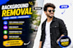 do complex background removal pure professionally