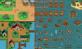 design 2d top down pixel tileset, rpg game map, tilemap game pixel asset tileset