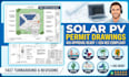 draft solar pv permit drawings compliant with USA nec codes