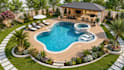 create backyard landscape design, front yard and garden design, 2d 3d