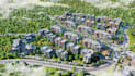 design 3d urban planning masterplan aerial siteplan rendering residential layout