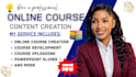 create masterclass online course content, elearning curriculum, video creation
