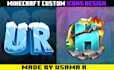 craft a custom minecraft server logo and icon