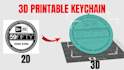 design in 24h a custom 3d printable keychain from your logo