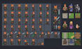 rpg maker mv, mz character animated sprite sheet pixel game assets rpg vx ace