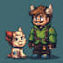 pixel art creations, animations and character design