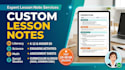 create custom homeschool curriculum lesson plans, course outline guide worksheet