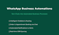 build whatsapp business automation workflows