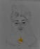 draw a custom anime character with graphite pencil