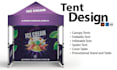 design tent, table cover, flag and canopy tent