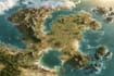 draw a fantasy map illustration for map