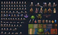 create top down rpg maker mz animated sprite sheet and fantasy PC sprites