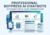design a botpress ai chatbot with automation
