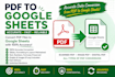 convert PDF to excel, word, or google sheets accurately