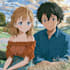 draw anime couple illustration