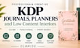 design KDP journals, planners and low content interiors