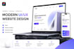 design modern UI UX for website