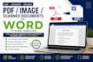 convert PDF, scanned documents and images to word