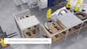 do 3d industrial machine animation, 3d manufacturing process, industrial machine