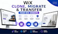 clone wix website migrate wix website transfer wix website