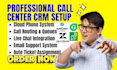 setup call center webex zendesk freshdesk zohodesk liveagent ringex bitrix24 CRM