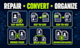 repair vcf or vcard files and convert contacts to CSV