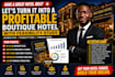 prepare a boutique hotel business plan with feasibility study
