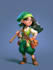 draw 2d game character illustration