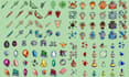 create custom pixel art icon, items, 2d game assets, rpg icons