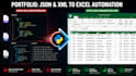 convert json, XML, txt, or PDF data into clean excel spreadsheets using python