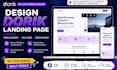 design dorik landing page website builder drag drop no code build squarespace