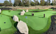 design 3d golf course, mini golf, golf club and landscape render