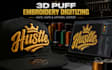 convert logo to 3d puff embroidery digitizing for hats and caps