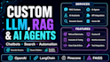 build custom rag chatbots, llm apps and ai agents