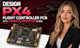 design px4 flight controller pcb with stm32h7 dronecan and imu