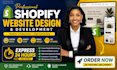 build shopify store, shopify dropshipping or ecommerce, shopify plus developer
