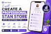 create a professional stan store setup and optimize it for sales